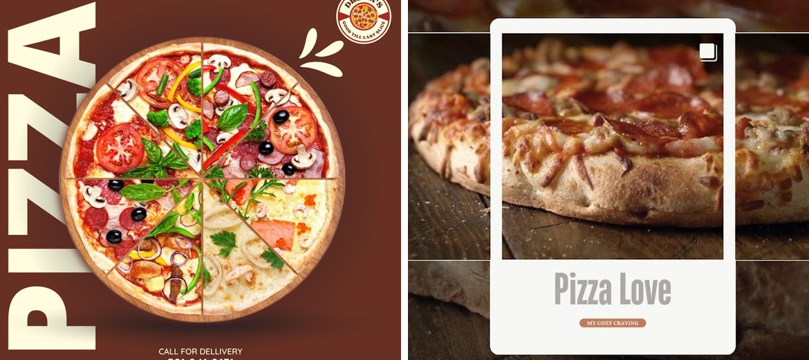 Dream's Pizza Menu